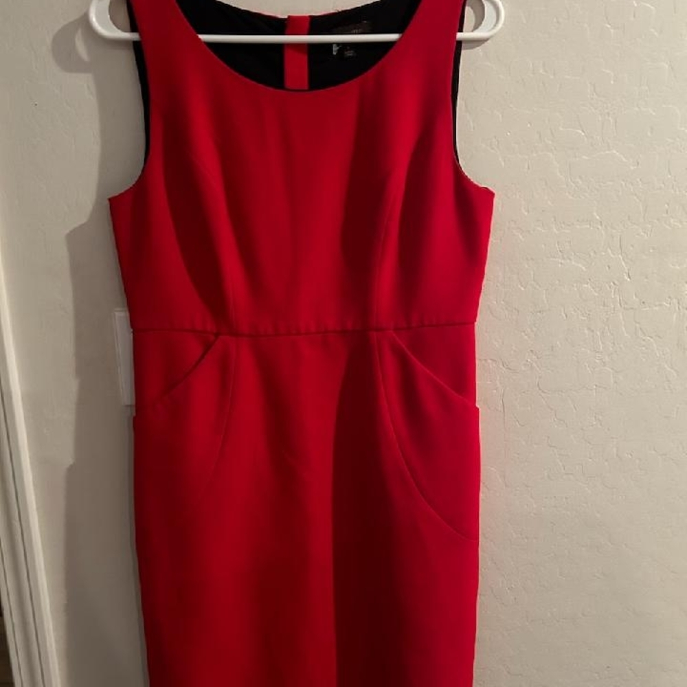 The Limited Vibrant Red Midi Dress